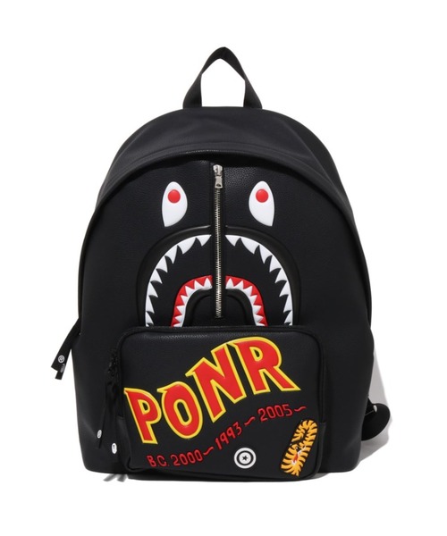 A BATHING APE（アベイシングエイプ）の「2ND SHARK DAYPACK（バックパック/リュック・メンズ・ブラック・FREE）」の2枚目の写真