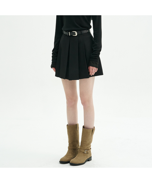 MICANE(ミケーネ)の「エルヤプリーツミニスカート(スカート・レディース・ブラック/チャコール・LARGE/MEDIUM/X-LARGE/SMALL/X-SMALL/XX-LARGE)」の1枚目の写真