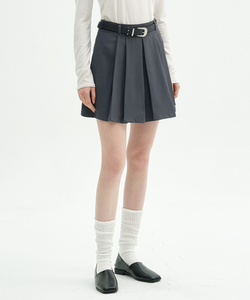 MICANE(ミケーネ)の「エルヤプリーツミニスカート(スカート・レディース・ブラック/チャコール・LARGE/MEDIUM/X-LARGE/SMALL/X-SMALL/XX-LARGE)」の3枚目の写真