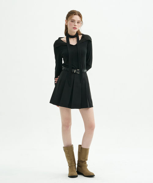 MICANE(ミケーネ)の「エルヤプリーツミニスカート(スカート・レディース・ブラック/チャコール・LARGE/MEDIUM/X-LARGE/SMALL/X-SMALL/XX-LARGE)」の11枚目の写真