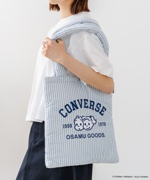 【CONVERSE/コンバース】CONVERSE×OSAMUGOODS ストライプ パフィングトートバッグ