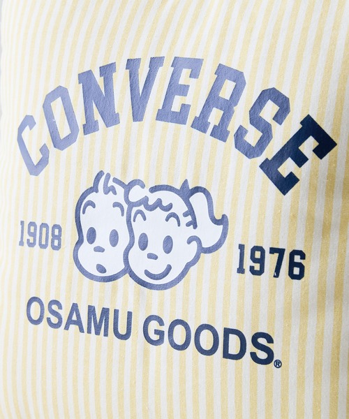 CONVERSE（コンバース）の「【CONVERSE/コンバース】CONVERSE×OSAMUGOODS ストライプ パフィングトートバッグ（トートバッグ・レディース・サックスブルー/イエロー/グリーン/ピンク・FREE）」の9枚目の写真