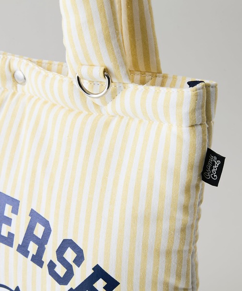 CONVERSE（コンバース）の「【CONVERSE/コンバース】CONVERSE×OSAMUGOODS ストライプ パフィングトートバッグ（トートバッグ・レディース・サックスブルー/イエロー/グリーン/ピンク・FREE）」の10枚目の写真