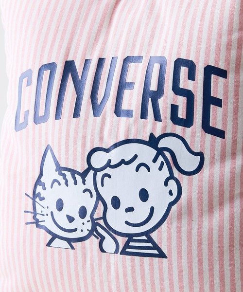 CONVERSE（コンバース）の「【CONVERSE/コンバース】CONVERSE×OSAMUGOODS ストライプ パフィングトートバッグ（トートバッグ・レディース・サックスブルー/イエロー/グリーン/ピンク・FREE）」の16枚目の写真
