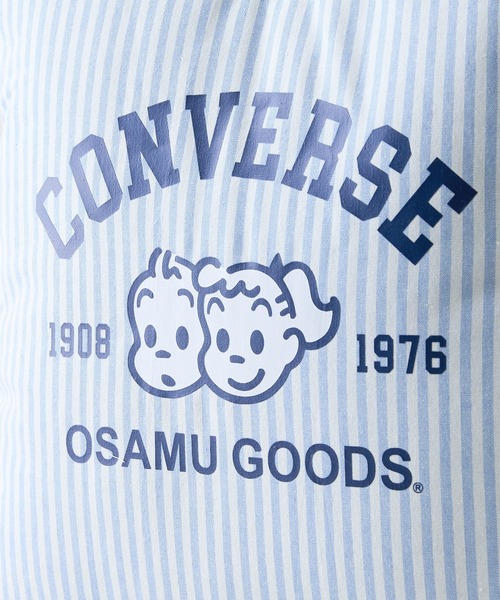 CONVERSE（コンバース）の「【CONVERSE/コンバース】CONVERSE×OSAMUGOODS ストライプ パフィングトートバッグ（トートバッグ・レディース・サックスブルー/イエロー/グリーン/ピンク・FREE）」の15枚目の写真