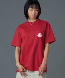 CHECKER OVAL LOGO POCKET S/S TEE