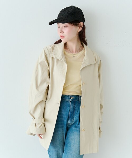 Kastane（カスタネ）の「ランダムフリルキャップ（キャップ・レディース・アイボリー/ブラック・FREE）」の7枚目の写真