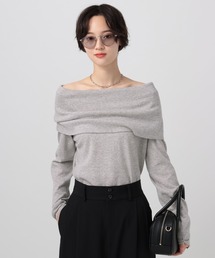 BAYFLOW | オフショルフラップニットプルオーバー(ニット/セーター)