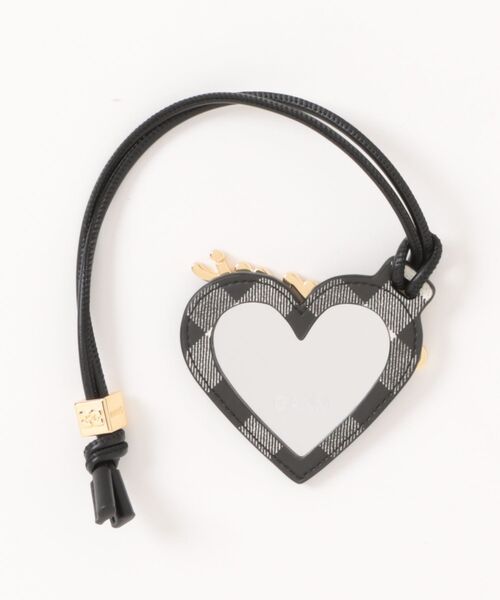 GANNI（ガニー）の「Ganni Bou Heart Mirror A6762（ストール/ショール・レディース・ブラック・ONE SIZE）」の2枚目の写真