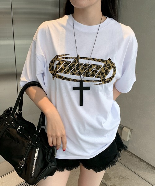 lilful(リルフル)の「【26年春夏新作】総柄生地 アップリケ半袖Tシャツ ドット/迷彩/レオパード(Tシャツ/カットソー・メンズ・ブラック/ブラック系その他/ホワイト系その他2/ブラック系その他2/ホワイト系その他/ホワイト・L/M)」の1枚目の写真