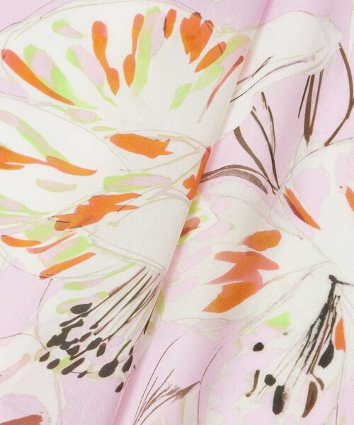 ANAYI（アナイ）の「ペイントフラワープリントフレア ワンピース（ワンピース・レディース・ブラウン/ピンク・38/36/34）」の13枚目の写真