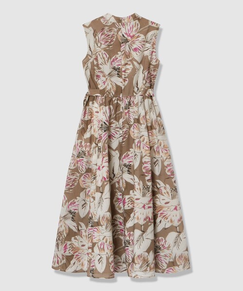 ANAYI（アナイ）の「ペイントフラワープリントフレア ワンピース（ワンピース・レディース・ブラウン/ピンク・38/36/34）」の14枚目の写真