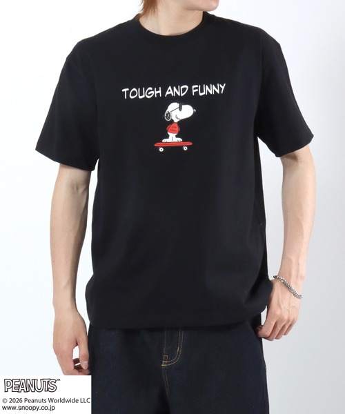 HANES(ヘインズ)の「Hanes(ヘインズ)PEANUTS×BEEFY-Tコラボ スヌーピーキャラクタープリントTシャツ 半袖(Tシャツ/カットソー・メンズ・ブラック/ホワイト・XL/L/M)」の11枚目の写真