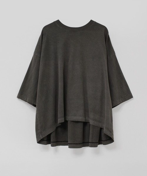 RNA-N(アールエヌエーエヌ)の「M2667 ピグメントギャザーT(Tシャツ/カットソー・レディース・ライトブルー/グリーン/チャコール・FREE)」の2枚目の写真