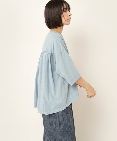 RNA-N(アールエヌエーエヌ)の「M2667 ピグメントギャザーT(Tシャツ/カットソー・レディース・ライトブルー/グリーン/チャコール・FREE)」の9枚目の写真
