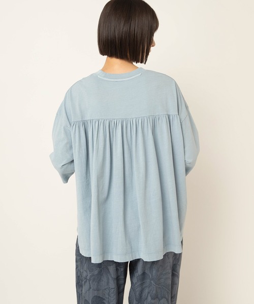 RNA-N(アールエヌエーエヌ)の「M2667 ピグメントギャザーT(Tシャツ/カットソー・レディース・ライトブルー/グリーン/チャコール・FREE)」の10枚目の写真