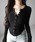 me+em select�i�~�[���Z���N�g�j�́u�y �Rcolor �z�X�i�b�v�{�^���^�C�g���u�J�b�g�\�[�g�b�v�X �^ snap button tight ribbed cutsew tops�iT�V���c/�J�b�g�\�[�j�v�b�u���b�N