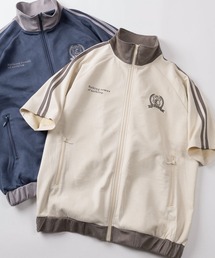 SlashDate（スラッシュデイト）の「【85】フェイクスウェード ワンポイント刺繍 トラックジャケット/ジャージ/ユニセックス/レディース/メンズ（ジャージ）」