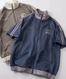 SlashDate（スラッシュデイト）の「【85】フェイクスウェード ワンポイント刺繍 トラックジャケット/ジャージ/ユニセックス/レディース/メンズ（ジャージ）」