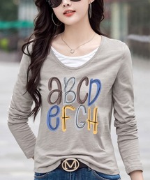 ロゴプリント ロングスリーブTシャツ
