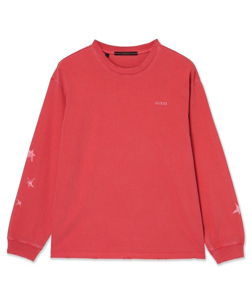 Guess(ゲス)の「MEN'S L/Slv Tee Shirt 長袖Tシャツ(Tシャツ/カットソー・メンズ・レッド/チャコールグレー・LARGE/SMALL/X-LARGE/MEDIUM)」の3枚目の写真