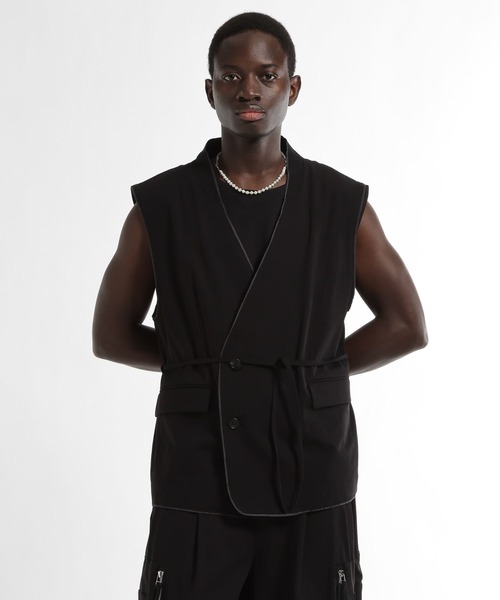 HARE（ハレ）の「【SET UP対応 接触冷感】カットオフベスト(HARE)（ベスト・メンズ・ブラック/ブルー/ブラウン・FREE）」の5枚目の写真