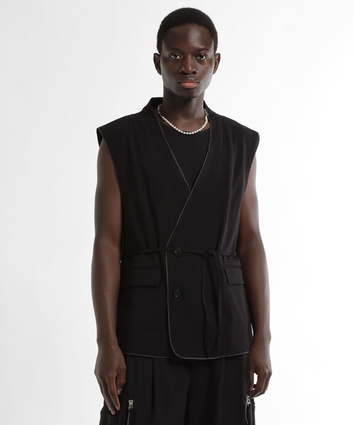 HARE（ハレ）の「【SET UP対応 接触冷感】カットオフベスト(HARE)（ベスト・メンズ・ブラック/ブルー/ブラウン・FREE）」の6枚目の写真