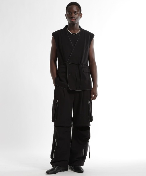 HARE（ハレ）の「【SET UP対応 接触冷感】カットオフベスト(HARE)（ベスト・メンズ・ブラック/ブルー/ブラウン・FREE）」の17枚目の写真