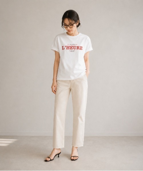 TRICOMER(トリコメル)の「【 TRICOMER / トリコメル 】 L’ HEURE / ルール スタッフTシャツ(Tシャツ/カットソー・レディース・ブラック系その他/ホワイト・FREE)」の8枚目の写真