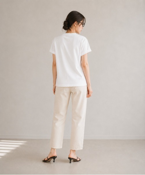 TRICOMER(トリコメル)の「【 TRICOMER / トリコメル 】 L’ HEURE / ルール スタッフTシャツ(Tシャツ/カットソー・レディース・ブラック系その他/ホワイト・FREE)」の9枚目の写真