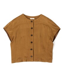 DES PRES（デ・プレ）の「【WEB先行予約】 ソフトサテン フロントオープントップス（シャツ/ブラウス）」