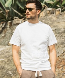 1PIU1UGUALE3 RELAX(ウノピゥウノウグァーレトレ リラックス)ハンドライク エンボスロゴ半袖Tシャツ