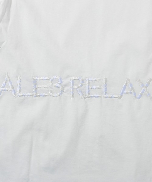 1PIU1UGUALE3  RELAX （ウノピゥウノウグァーレトレ リラックス）の「1PIU1UGUALE3 RELAX(ウノピゥウノウグァーレトレ リラックス)ハンドライク エンボスロゴ半袖Tシャツ（Tシャツ/カットソー・メンズ・ブラック/ホワイト・S/M/L/XL/XXL）」の8枚目の写真