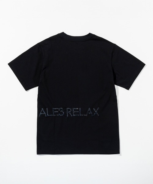 1PIU1UGUALE3  RELAX （ウノピゥウノウグァーレトレ リラックス）の「1PIU1UGUALE3 RELAX(ウノピゥウノウグァーレトレ リラックス)ハンドライク エンボスロゴ半袖Tシャツ（Tシャツ/カットソー・メンズ・ブラック/ホワイト・S/M/L/XL/XXL）」の4枚目の写真