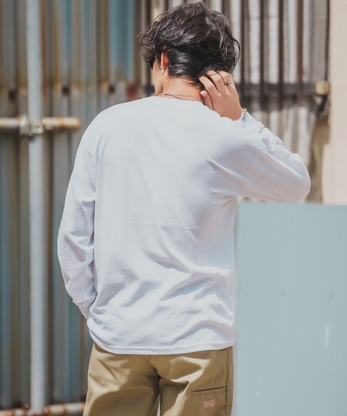 En serio TOKYO(エンソリオトーキョー)の「【SIDEWAYSTANCE】ドレスウーマン長袖Tシャツ 70578(Tシャツ/カットソー・メンズ・ホワイト/オートミール/ブラック・SMALL/LARGE/MEDIUM/X-LARGE)」の6枚目の写真