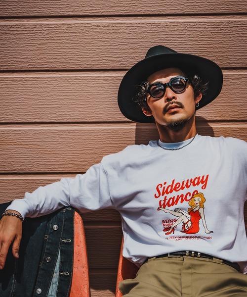 En serio TOKYO(エンソリオトーキョー)の「【SIDEWAYSTANCE】ドレスウーマン長袖Tシャツ 70578(Tシャツ/カットソー・メンズ・ホワイト/オートミール/ブラック・SMALL/LARGE/MEDIUM/X-LARGE)」の10枚目の写真