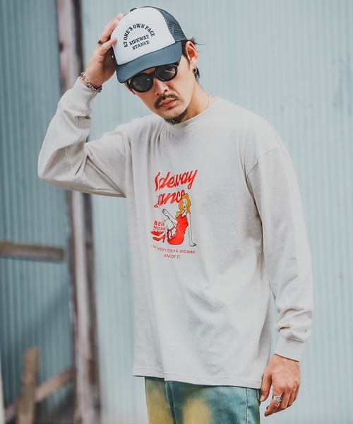 En serio TOKYO(エンソリオトーキョー)の「【SIDEWAYSTANCE】ドレスウーマン長袖Tシャツ 70578(Tシャツ/カットソー・メンズ・ホワイト/オートミール/ブラック・SMALL/LARGE/MEDIUM/X-LARGE)」の16枚目の写真