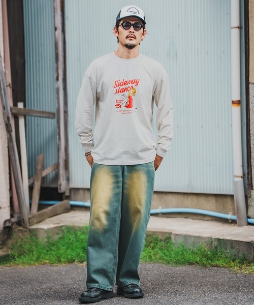 En serio TOKYO(エンソリオトーキョー)の「【SIDEWAYSTANCE】ドレスウーマン長袖Tシャツ 70578(Tシャツ/カットソー・メンズ・ホワイト/オートミール/ブラック・SMALL/LARGE/MEDIUM/X-LARGE)」の18枚目の写真