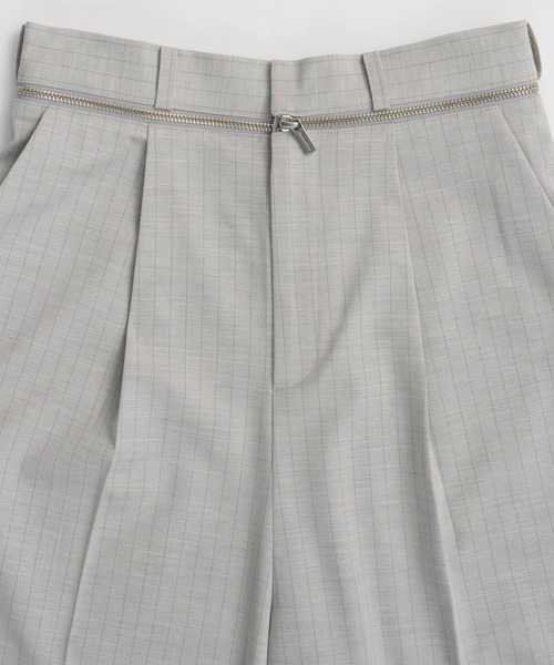 MAISON SPECIAL（メゾンスペシャル）の「Tulle Layered Midi Pants/チュールレイヤードミモレパンツ（その他パンツ・レディース・ライトグレー/ブラック・38/36）」の20枚目の写真