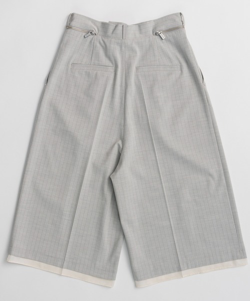 MAISON SPECIAL（メゾンスペシャル）の「Tulle Layered Midi Pants/チュールレイヤードミモレパンツ（その他パンツ・レディース・ライトグレー/ブラック・38/36）」の22枚目の写真