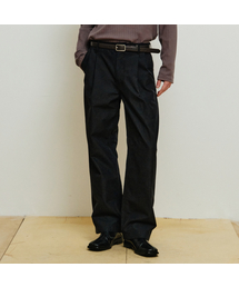 MINAV（ミナブ）の「ツーピンタックコットンチノパンツ[ブラック]（その他パンツ）」