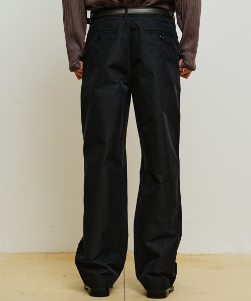 MINAV（ミナブ）の「ツーピンタックコットンチノパンツ[ブラック]（その他パンツ・メンズ・その他・SMALL/MEDIUM/LARGE/X-LARGE）」の2枚目の写真