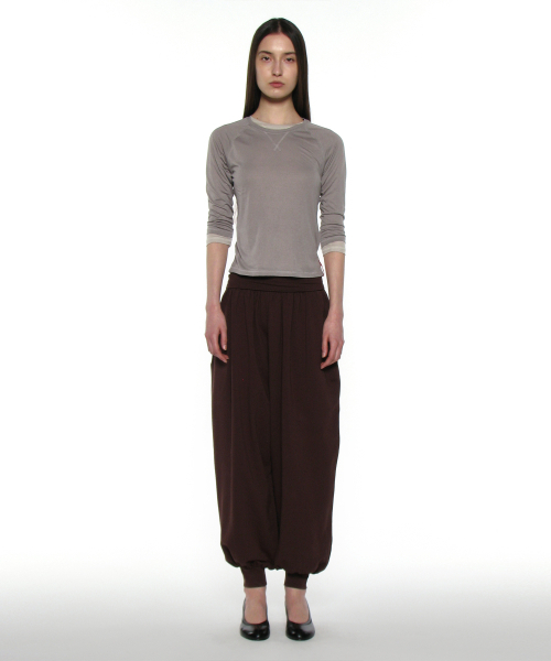 PARTIMENTO WOMEN（パルティメントウィメン）の「PWC シア レグランスリークォータースリーブT_グレー（Tシャツ/カットソー・レディース・その他・SMALL/MEDIUM/LARGE）」の2枚目の写真