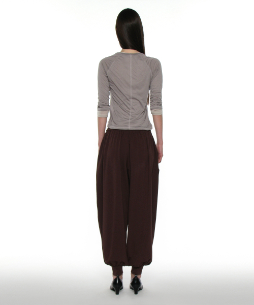 PARTIMENTO WOMEN（パルティメントウィメン）の「PWC シア レグランスリークォータースリーブT_グレー（Tシャツ/カットソー・レディース・その他・SMALL/MEDIUM/LARGE）」の4枚目の写真