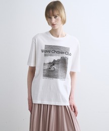 three dots（スリードッツ）の「【unisex】 Graphic tee s/s（Tシャツ/カットソー）」