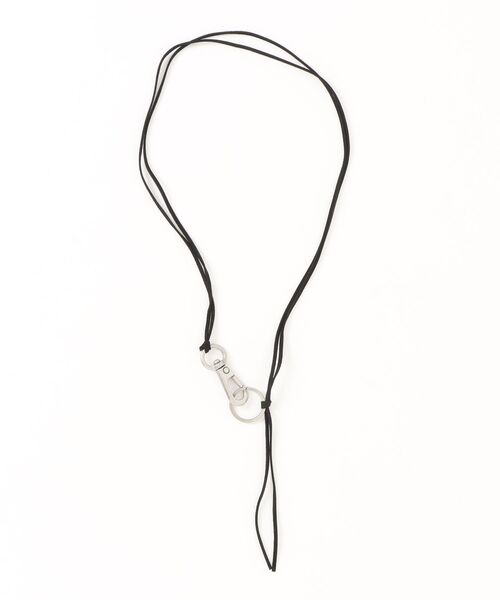 Never mind the XU / Chikashitsu+(ネバーマインド ザ エックスユー / チカシツプラス)の「【nmtc+】leather long necklace / 【エヌエムティーシープラス】フェイクレザーロングネックレス(ネックレス・メンズ・ブラック・ONE SIZE)」の1枚目の写真