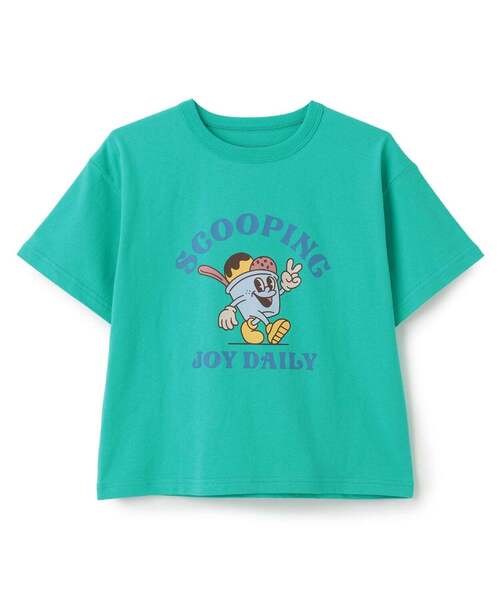 and D. petit main(アンドディープティマイン)の「【365D】OFUZAKE半袖T(Tシャツ/カットソー・キッズ・ライトブルー/ベージュ/グリーン/パープル・100cm/120cm/110cm/140cm/90cm/130cm)」の3枚目の写真