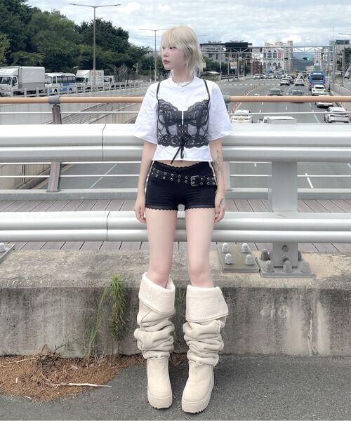 MILK ASH AND DOLLS（ミルク アッシュ アンド ドールズ）の「レースマイクロパンツ - ブラック（その他パンツ・レディース・ブラック・SMALL/MEDIUM）」の11枚目の写真