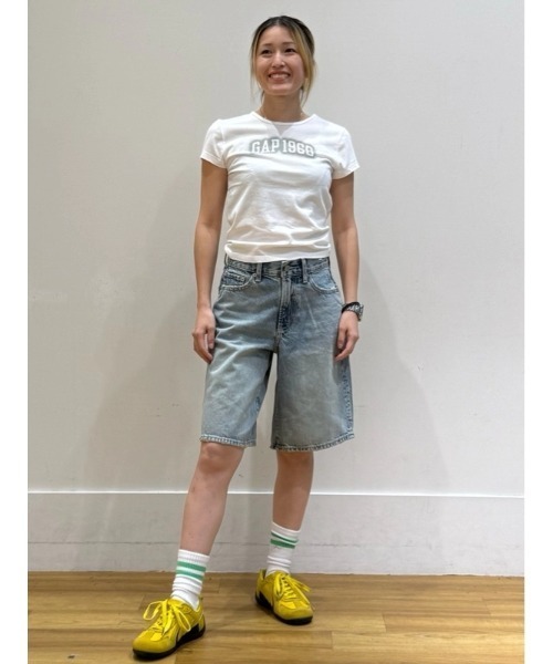 GAP(ギャップ)の「Gap1969 コットン ジャージー フィット クロップド グラフィックTシャツ(Tシャツ/カットソー・レディース・ホワイト/ピンク/ブラウン・XL/L/M/S/XS/XXS)」の18枚目の写真