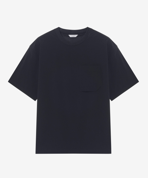 MINDBRIDGE（マインドブリッジ）の「[オールデイクール]ウーブンセミオーバーティーシャツ（Tシャツ/カットソー・メンズ・ブラック・95/100/105/110）」の2枚目の写真